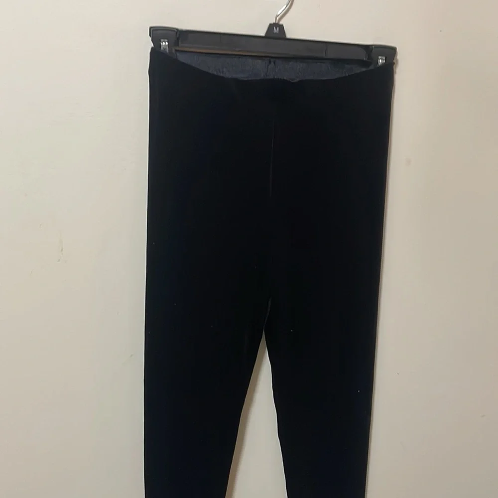 Zara black velvet leggings - Picture 6 of 11